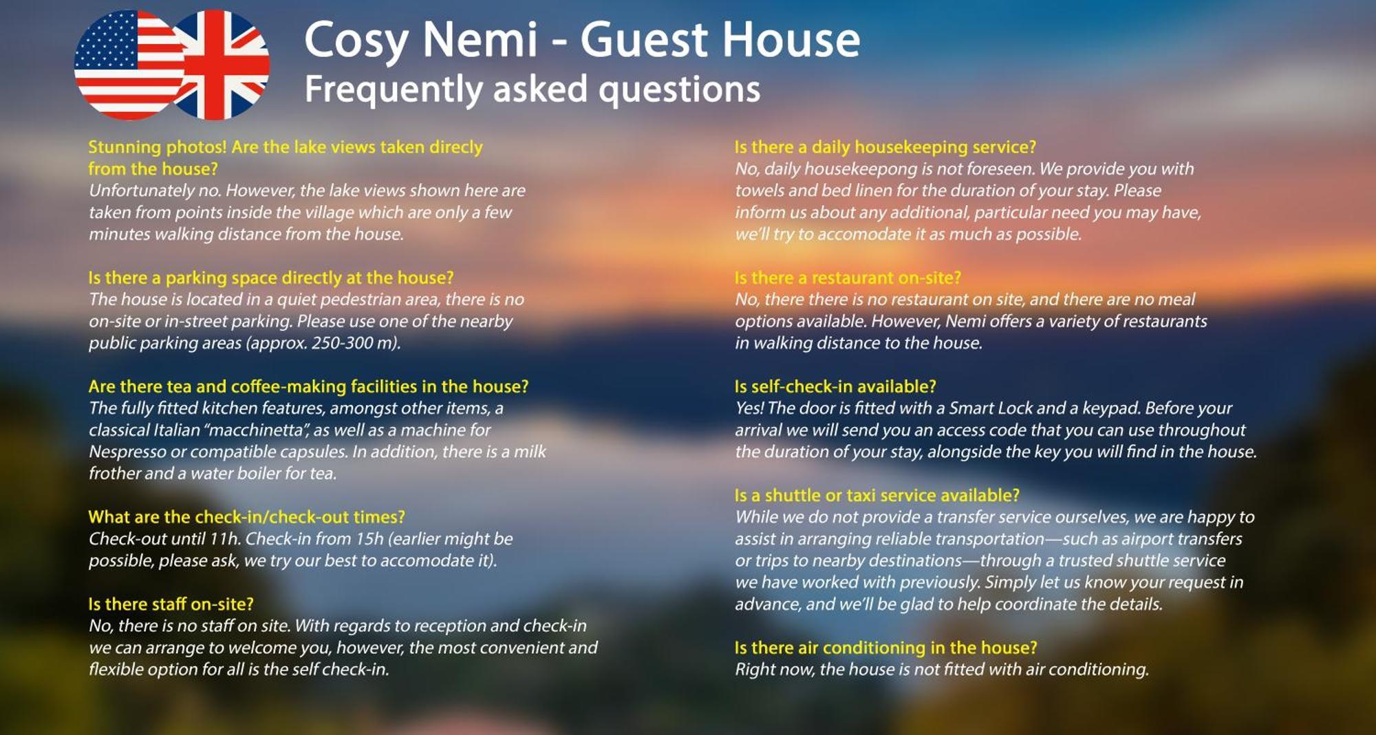 Cosy Nemi - Guest House Zewnętrze zdjęcie